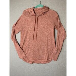 Athleta Hoodie Womens Small Dusty Rose Uptempo Sweatshirt Pullover Yoga Athletic